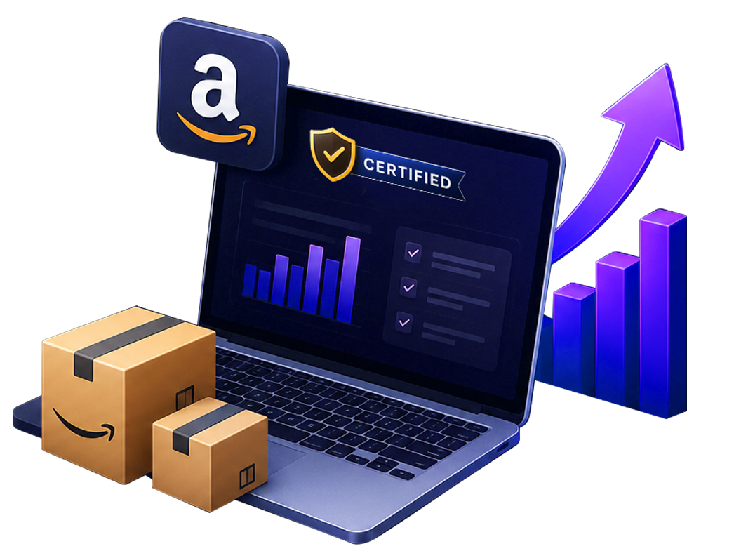 Amazon Seller and YouTube analytics dashboards