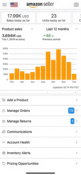 Amazon Seller store results